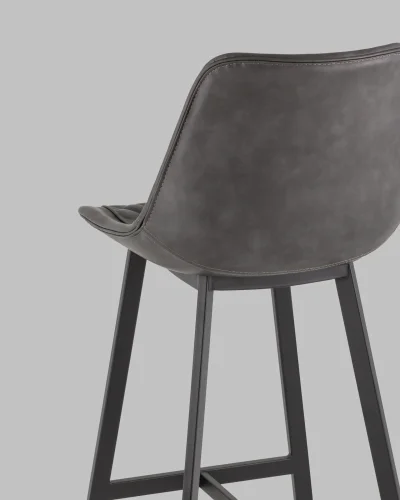 Стул барный TEXAS, экокожа, серый УТ000038913 Stool Group, /, ножки//, размеры - *1080***475*490 фото 5