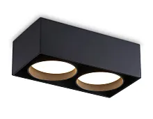 Светильник накладной IP Protect TN70875 Ambrella light чёрный 2 лампы, основание чёрное в стиле модерн хай-тек 