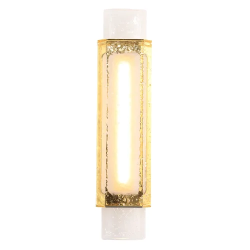 Бра LED CARAMELO AP12W LED Crystal Lux прозрачный на 1 лампа, основание золотое в стиле современный  фото 4