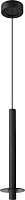 Светильник подвесной LED Ingrid 4402-1P Favourite чёрный на 1 лампу, основание чёрное в стиле современный хай-тек 