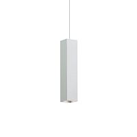 Светильник подвесной SKY SP1 BIANCO Ideal Lux белый 1 лампа, основание белое в стиле современный трубочки