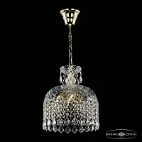 Светильник подвесной 14781/25 G Leafs Bohemia Ivele Crystal прозрачный 4 лампы, основание золотое в стиле классика leafs