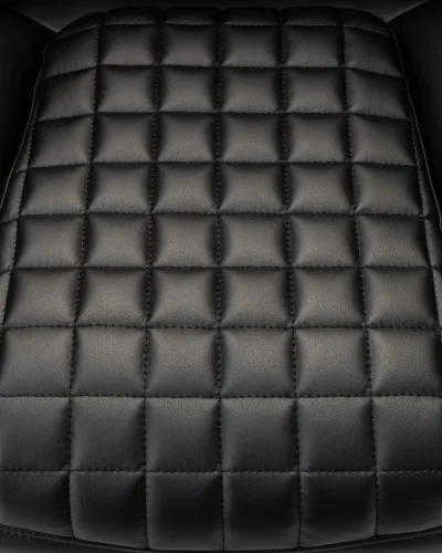Офисное кресло для руководителей 114B-LMR CHESTER, цвет чёрный Dobrin, чёрный/экокожа, ножки/металл/хром, размеры - 1180*1250***680*730 фото 8
