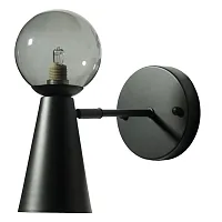 Бра Halley 10046W Black LOFT IT чёрный 1 лампа, основание чёрное в стиле современный 