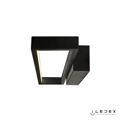 Бра LED Edge X050310 BK iLedex чёрный на 1 лампа, основание чёрное в стиле современный хай-тек  фото 4