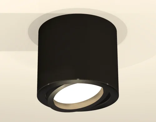 Светильник накладной XS7402001 Ambrella light чёрный 1 лампа, основание чёрное в стиле хай-тек современный круглый фото 3
