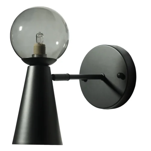 Бра Halley 10046W Black LOFT IT чёрный на 1 лампу, основание чёрное в стиле современный 