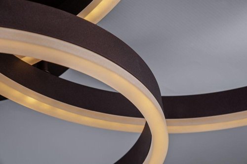 Светильник потолочный LED с пультом 10207/3LED Escada коричневый 1 лампа, основание коричневое в стиле хай-тек с пультом кольца фото 3