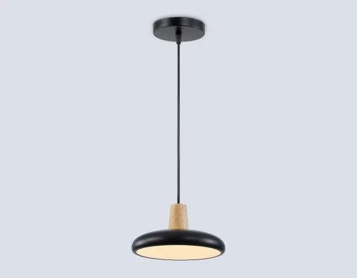 Светильник подвесной LED FL4839 Ambrella light чёрный на 1 лампу, основание чёрное в стиле хай-тек фото 3