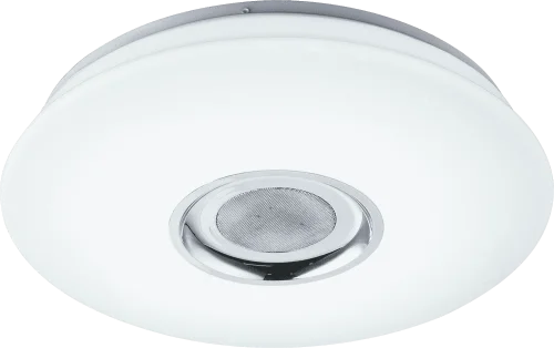 Светильник потолочный LED RGB с bluetooth Nicole 41329-18 Globo белый на 1 лампу, основание белое в стиле современный фото 2