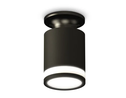Светильник накладной Techno spot XS6302113 Ambrella light чёрный 1 лампа, основание чёрное в стиле современный круглый