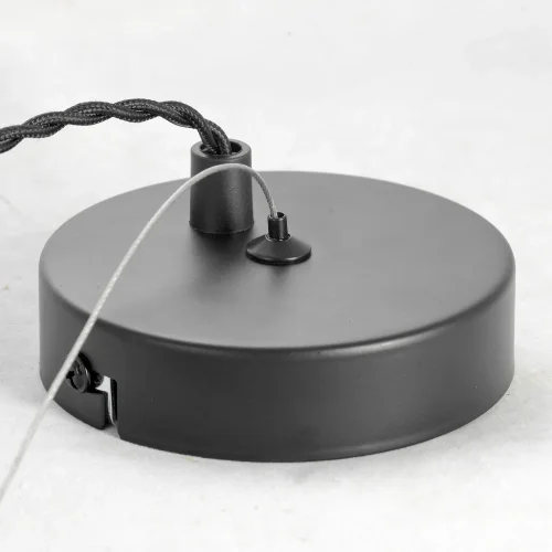 Светильник подвесной Brooks LSP-8246 Lussole чёрный 3 лампы, основание чёрное медь в стиле современный  фото 4