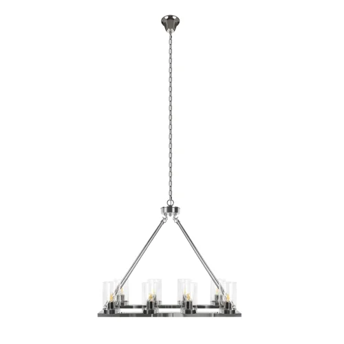 Люстра подвесная Candlelight 10437/760R LOFT IT прозрачная на 8 ламп, основание никель в стиле современный кантри замковый 