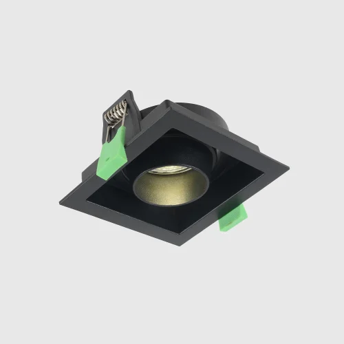 Светильник точечный CLT 069C1 BL Crystal Lux чёрный на 1 лампу, основание чёрное в стиле современный квадратный фото 5