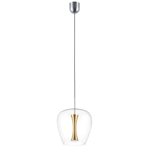 Светильник подвесной LED Cupola 804203 Lightstar прозрачный 1 лампа, основание серебряное в стиле арт-деко 