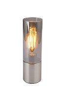 Настольная лампа Annika 21000N Globo серая прозрачная 1 лампа, основание матовое никель металл в стиле современный 