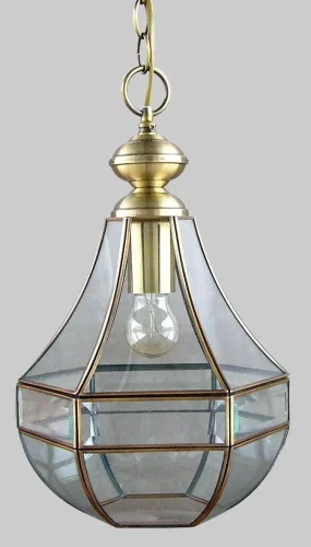 Светильник подвесной Гера-1 CL444110 Citilux прозрачный 1 лампа, основание бронзовое в стиле кантри 
