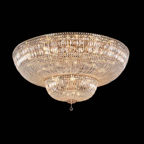 Люстра потолочная хрустальная Palace DIA100-CL-34-G Maytoni прозрачная на 34 лампы, основание золотое в стиле классический  фото 2