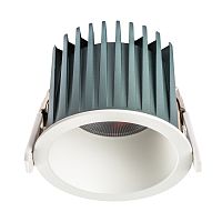 Светильник точечный LED Ciclone 385336 Lightstar белый на 1 лампу, основание белое в стиле современный круглый