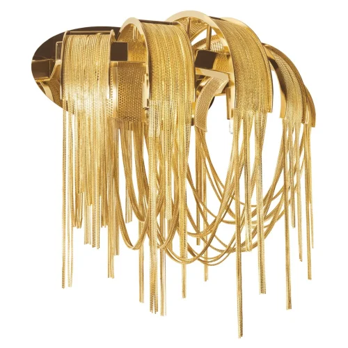 Бра Volver 10404W/C GD LOFT IT золотой на 2 лампы, основание золотое в стиле арт-деко цепочки фото 5