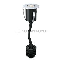 Встраиваемый светильник LED Tronto 98182 Eglo уличный IP67 чёрный 1 лампа, плафон прозрачный в стиле современный LED