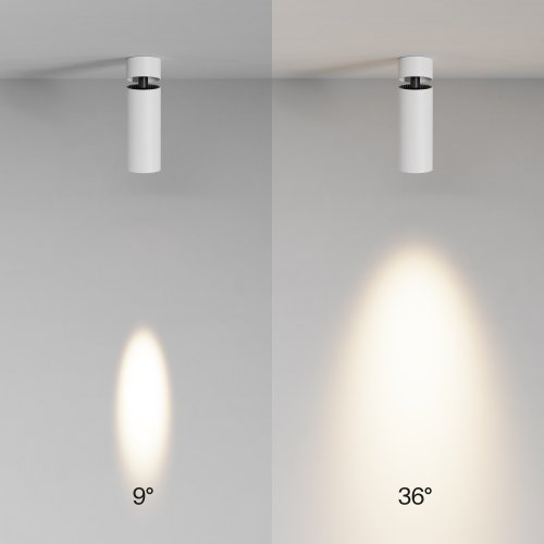 Светильник накладной LED Focus Led C055CL-L12W3K-SS-W Maytoni белый на 1 лампу, основание белое в стиле современный хай-тек трубочки фото 4 Светильник накладной LED Focus Led C055CL-L12W3K-SS-W Maytoni белый на 1 лампу, основание белое в стиле современный хай-тек трубочки фото 4