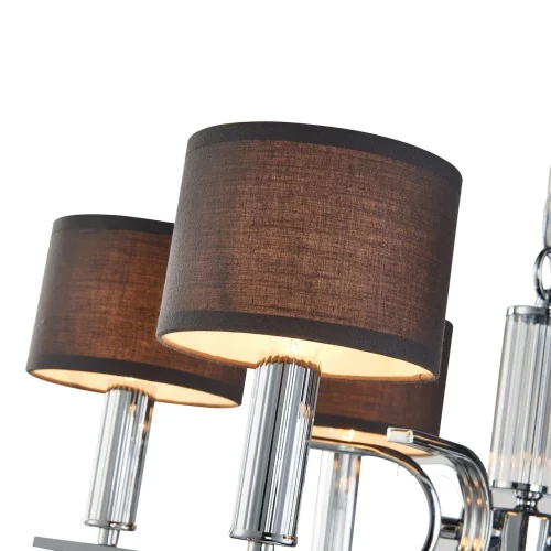 Люстра подвесная Ignitus 2599-6P Favourite чёрная на 6 ламп, основание хром в стиле современный фото 4