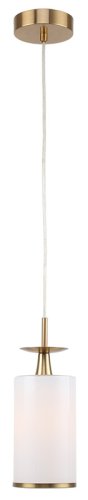 Светильник подвесной Leader 1047/05/01P Stilfort белый 1 лампа, основание бронзовое в стиле классика 