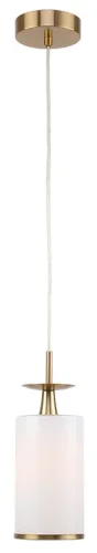 Светильник подвесной Leader 1047/05/01P Stilfort белый 1 лампа, основание бронзовое в стиле классический 