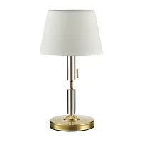 Настольная лампа London 4894/1T Odeon Light белая 1 лампа, основание бронзовое металл в стиле классика 