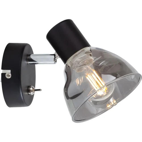 Спот с 1 лампой Maralyn TL1234Y-01BL Toplight чёрный серый E14 в стиле современный 
