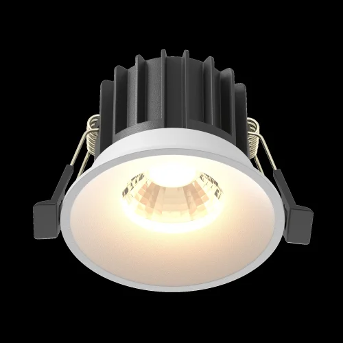 Светильник точечный LED Round DL058-12W3K-W Maytoni белый на 1 лампу, основание белое в стиле современный фото 11