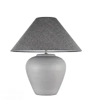 Настольная лампа Federica E 4.1 S Arti Lampadari серая 1 лампа, основание серое керамика в стиле классика 