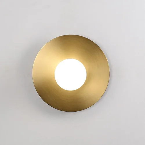 Настенный светильник AILEN Brass 196950-23 ImperiumLoft белый на 1 лампа, основание латунь в стиле современный  фото 8