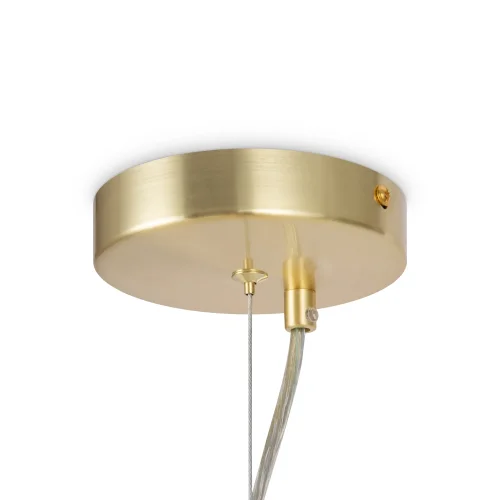 Люстра подвесная Dallas MOD545PL-24BS Maytoni белая на 24 лампы, основание золотое в стиле современный шар фото 5