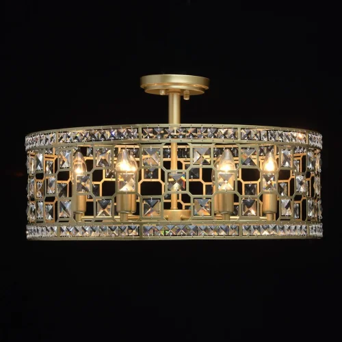 Люстра потолочная Монарх 121011606 MW-Light золотая на 6 ламп, основание золотое в стиле классический  фото 3