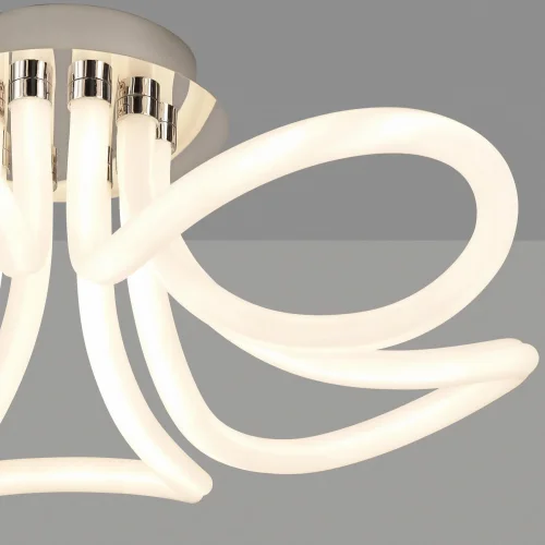 Люстра потолочная LED Line 6615 Mantra белая на 1 лампа, основание серое никель в стиле современный  фото 4