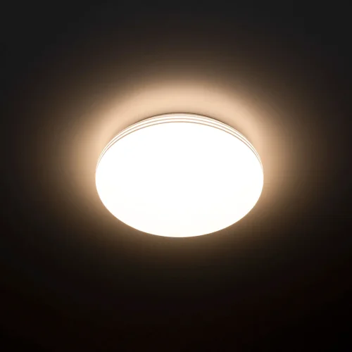 Светильник потолочный LED с диммером Симпла CL71424SV Citilux белый 1 лампа, основание белое в стиле хай-тек современный датчик движения фото 3