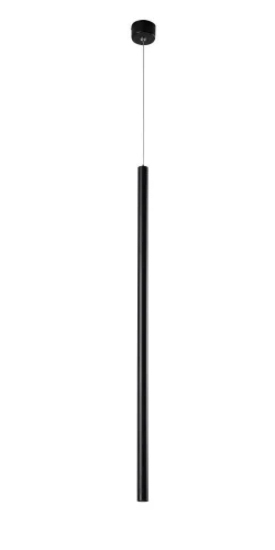 Светильник подвесной LED CLT 036С800 BL Crystal Lux чёрный на 1 лампу, основание чёрное в стиле современный минимализм трубочки