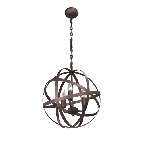 Люстра подвесная V4453-8/3 Vitaluce без плафона на 3 лампы, основание коричневое в стиле лофт фото 2 Люстра подвесная V4453-8/3 Vitaluce без плафона на 3 лампы, основание коричневое в стиле лофт фото 2