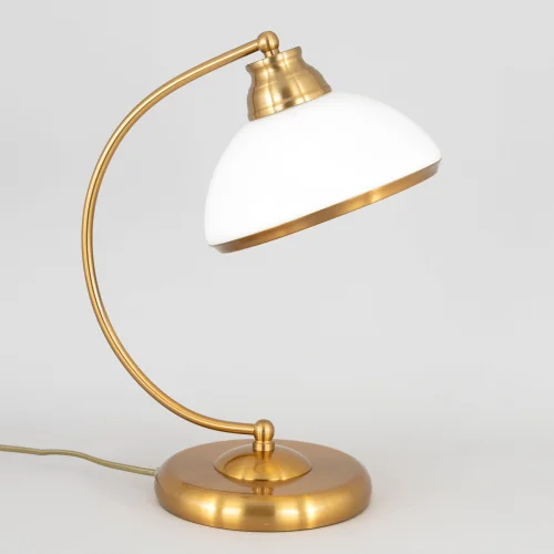 Настольная лампа CL401813 Citilux белая на 1 лампу, основание бронзовое жёлтое металл в стиле современный фото 4