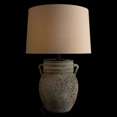Настольная лампа Эве / Ewer 10516T LOFT IT белая на 1 лампу, основание коричневое керамика в стиле классический фото 2 Настольная лампа Эве / Ewer 10516T LOFT IT белая на 1 лампу, основание коричневое керамика в стиле классический фото 2