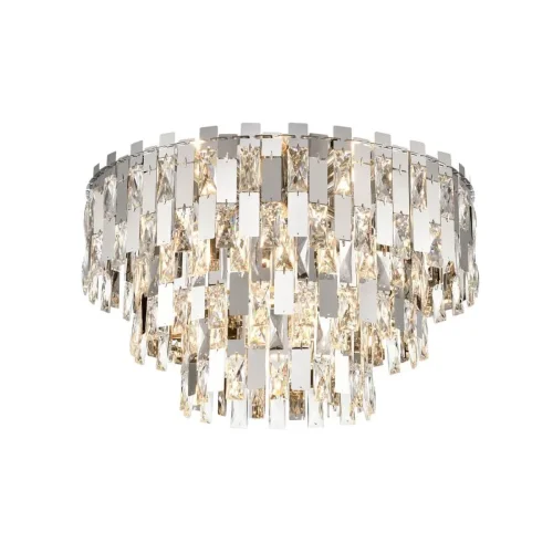 Люстра потолочная Caroline VL3103L07 Vele Luce прозрачная хром на 7 ламп, основание хром в стиле арт-деко фото 4