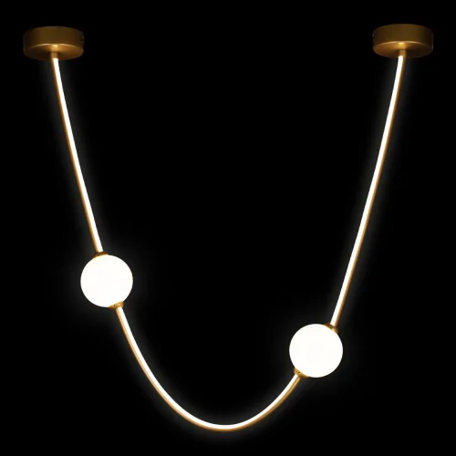Светильник подвесной LED Embrace 10242/600 Gold LOFT IT белый 1 лампа, основание золотое в стиле современный  фото 3