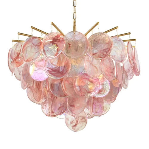 Люстра подвесная Лолли / Lolly 10492/800 Pink LOFT IT розовая на 10 ламп, основание бронзовое в стиле современный фото 6 Люстра подвесная Лолли / Lolly 10492/800 Pink LOFT IT розовая на 10 ламп, основание бронзовое в стиле современный фото 6