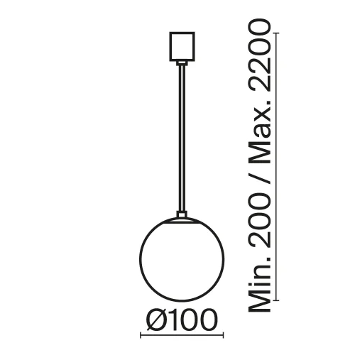 Светильник подвесной LED Luna P039PL-5W3K-10-B Maytoni белый на 1 лампу, основание чёрное в стиле хай-тек современный фото 9