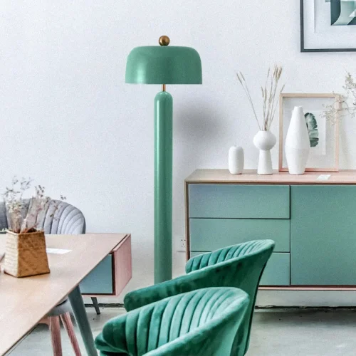 Торшер MEET Turquoise 212118-23 ImperiumLoft бирюзовый на 1 лампу, основание бирюзовое в стиле современный фото 7
