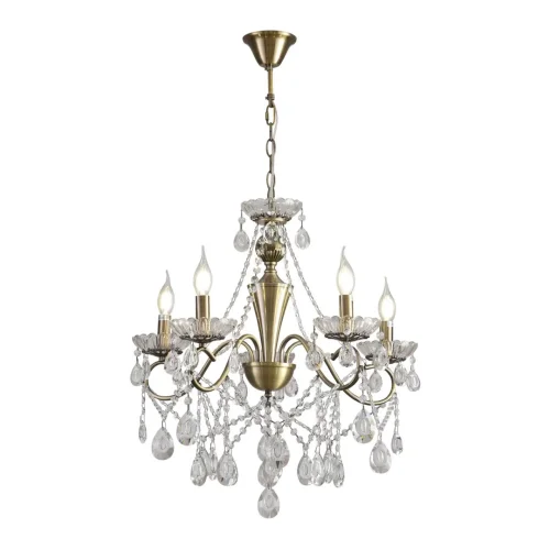 Люстра подвесная хрустальная Luina 8346/5 Lumion без плафона на 5 ламп, основание бронзовое в стиле классический фото 5 Люстра подвесная хрустальная Luina 8346/5 Lumion без плафона на 5 ламп, основание бронзовое в стиле классический фото 5