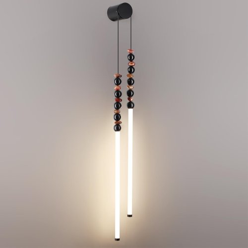 Бра LED Monella 7187/16WL Odeon Light чёрный на 2 лампы, основание чёрное в стиле хай-тек бусы фото 4