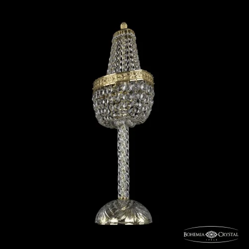 Настольная лампа 19283L4/H/35IV G Bohemia Ivele Crystal прозрачная 2 лампы, основание золотое металл в стиле классический sp фото 3